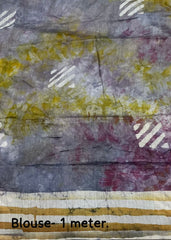 Pure chanderi spray batik saree. Pure chanderi spray batik saree.