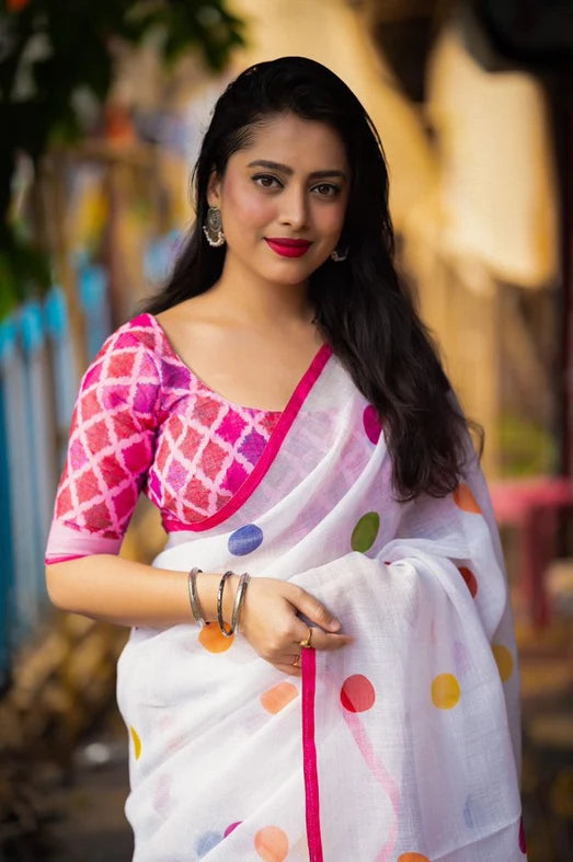 Linen Sarees | Linen sarees online