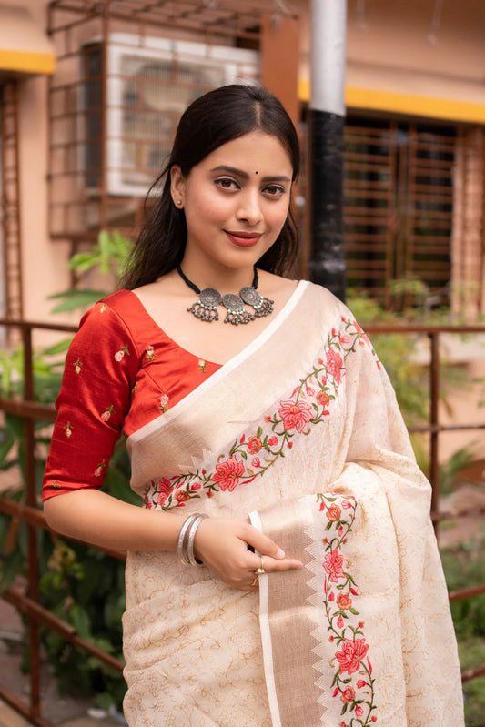 embroidery saree | latest embroidery sarees