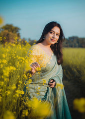 Pure chanderi tye & dye saree.