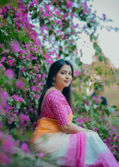 Pure chiffon saree.