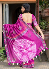 ajrakh X shibori.