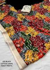 Multicolour pashmina printed saree.