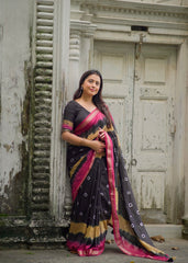Tye & dye shibori saree.