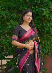 Tye & dye shibori saree.