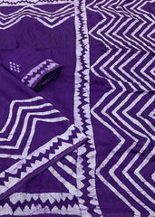 Pure batik chanderi saree.