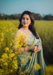 Pure chanderi tye & dye saree.