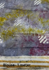 Pure chanderi spray batik saree.