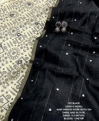 Linen chex worli black edition.